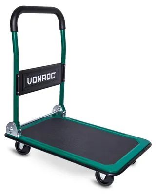 Produktbild von Vonroc Plattformwagen klappbar 150kg - Transportwagen, Sackkarre, faltbar