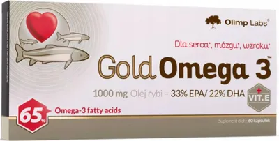 Produktbild von Olimp Gold Omega 3 1000 mg - 60 Kapseln, Hochdosiert