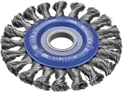 Produktbild von Osborn gezopfte Rundbürste (125 mm, Stahldraht, 28 mm Besatzlänge, 13 mm Breite)