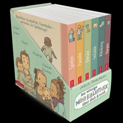 Produktbild von Die winzige Mini-Bibliothek über dich & mich (Die Mini-Bibliothek der Wörter)