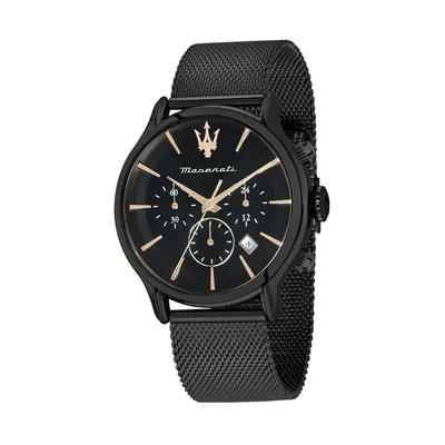 Image de Maserati en acier inoxydable montre-bracelet chronographe EPOCA hommes noir D2UMAR8873618013