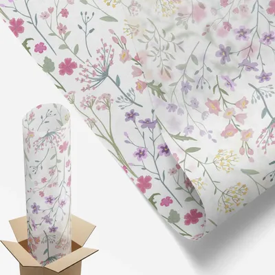 Produktbild von Sichtschutzfolie – 116x50 cm – Buntglas / Stained-Glass Design – blickdicht & dekorativ – selbstklebende Glasdekorfolie – UV-Schutz, einfache Montage – Blumenwiese