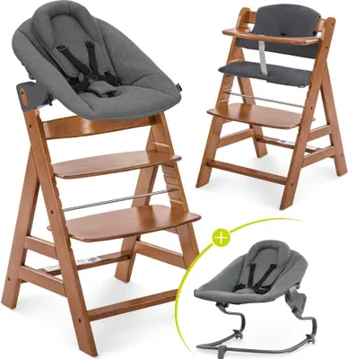 Produktbild von Hauck Alpha Plus Walnut 4-tlg. Newborn Set Dark