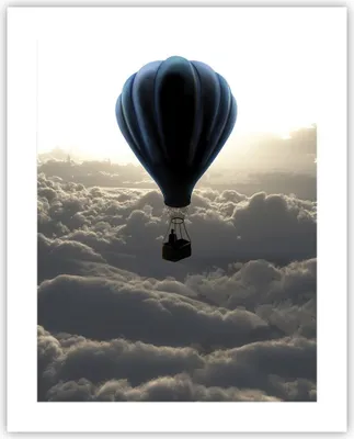 Produktbild von Poster - Poster ohne Rahmen - Wolke Ballon Himmel - 40x50 cm - Wand Bild - Wanddeko - Wandbilder - Kunstposter - Wandposter - Bilder - Kunstdruck - Wanddekoration - Wandbild - P2XPA40x50-3577