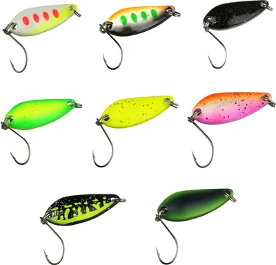 Produktbild von FTM Spoon Diamond 3,8g - Forellenspoon, Farbe:pink - weiß - orange / blau