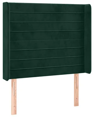 Obrázek produktu pro vidaXL Čelo postele s ušima tmavě zelené 103x16x118/128 cm Velvet