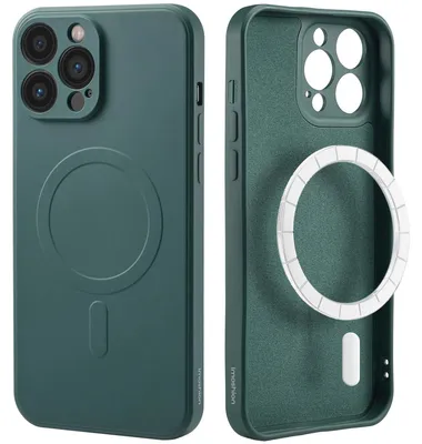 Imagen del producto de Funda de Colores con MagSafe para Apple iPhone 13 Pro Max - Verde oscuro
