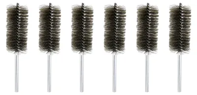 Drahtbürsten-Set, 6 Stück, Edelstahlborsten, 20,3 cm, für Rohrreinigung