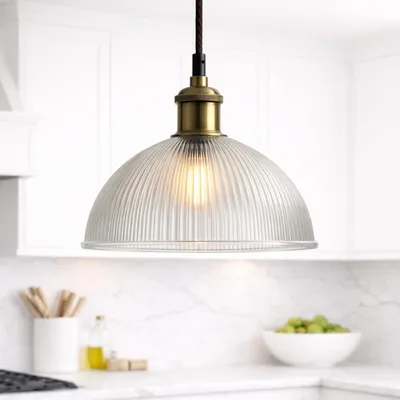 Produktbild von Moderne Dimmbare Glas-Hängelampe mit Anschlussring