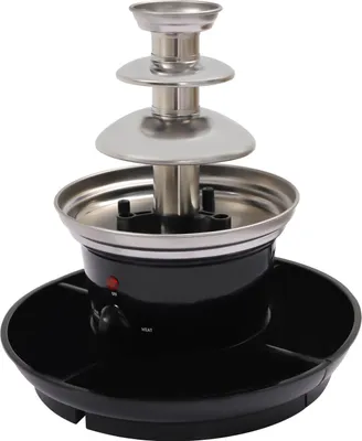 A chocolate fountain.