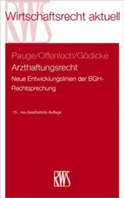 Produktbild von Arzthaftungsrecht
