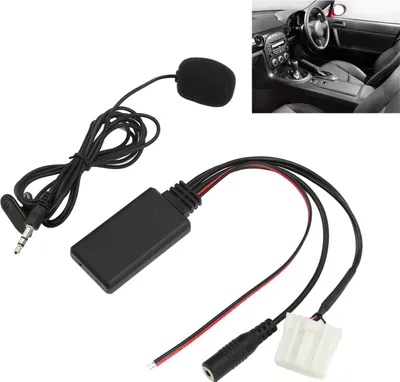 Produktbild von Bluetooth5.0 AUX-IN-Kabeladapter ISO-Freisprechmikrofon-Ersatz für Mazda MX5 ab 2006