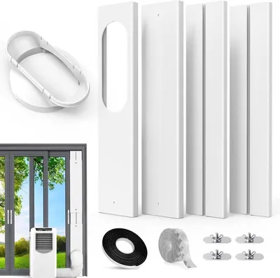 Fensterabdichtung für mobile Klimaanlage Abluftschlauch, Hauptbild