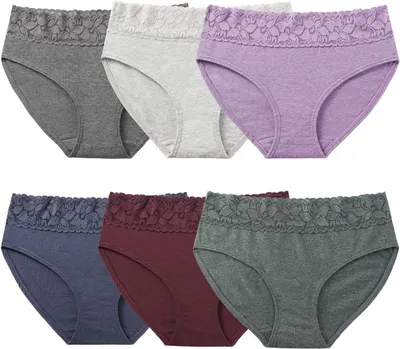 Image de Culottes en coton avec taille élastique, lot de 6, taille M