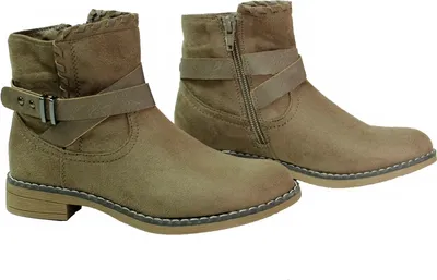 Produktbild von Kinder Mädchen Stiefeletten Schuhe Stiefel Taupe 31