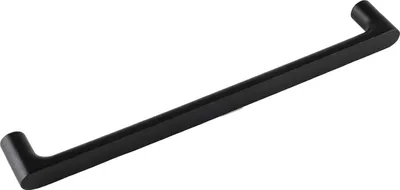 Produktbild von Griff Pinta LA 256mm, Holzgriff robuster Möbelgriff Breite 272mm, Esche schwarz gebeizt