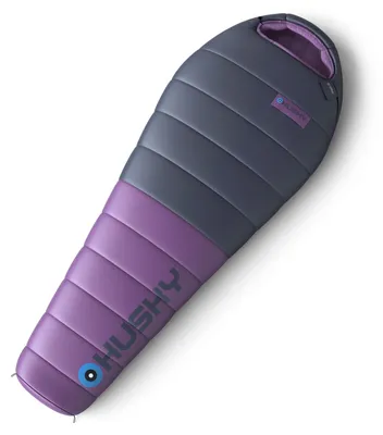 Productafbeelding van Husky mummyslaapzak voor dames dons Drape 2024 -20°C - 200 cm - Blauw met Paars