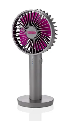 Der Unold Handventilator Breezy II ist ein elektrischer Handventilator mit rundem Schutz