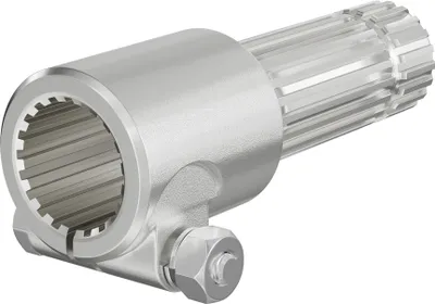 Obrázok produktu pre Vývodový hriadeľ, PTO 175 mm puzdro s drážkovaným uložením hriadeľa 1 3/4" Z20 pre výstupný hriadeľ 1 3/8" Z21 traktora
