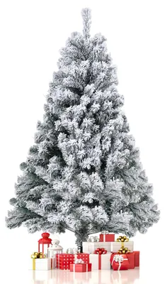 Obrázok produktu pre Vianočný stromček Peviasot, 150 cm, umelá borovica s efektom snehu, 550 vetvičiek, hustá umelá borovica so stabilnou kovovou základňou
