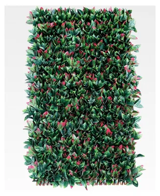 Produktbild von Künstliche Efeu-Hecke als Sichtschutz für Balkon und Garten, 100x200 cm, ausziehbar