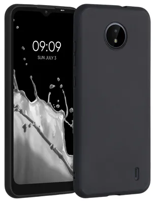 Produktbild von kwmobile Handyhülle für Nokia C20 / C10 Hülle - TPU Case - Kabelloses Laden - Schutzhülle Cover in Schwarz
