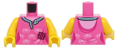Immagine prodotto di Corpo LEGO rosa scuro, modello abito, per figura femminile (973pb6012c01) – nuovo