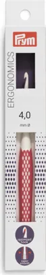 Produktbild von Prym Ergonomics Wollhäkelnadel 16cm Länge 4,0mm Durchmesser