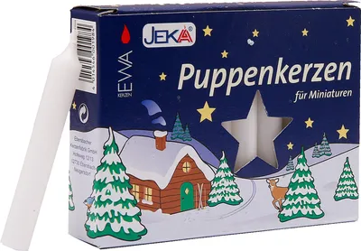 Produktbild von Svíčky pro panenky bílé 20 kusů, 10x65mm