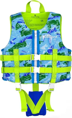 Produktbild von Schwimmhilfe für Kinder, Größe S, blau, mit Kragengriff und verstellbarem Sicherheitsgurt, für Schwimmbad