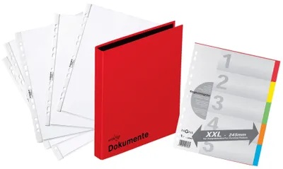 Zdjęcie produktu dla PAGNA 30501-03 PAGNA Ringbuch 2-Ringe rot DIN A4