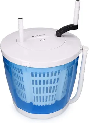Zdjęcie produktu dla Navaris 2w1 Mini pralka i suszarka z funkcj wirowania - Pralka kempingowa do 2 kg - Przenona pralka adowana od gry z funkcj wirowania
