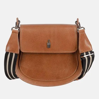 Image de DOROTI - Sac à bandoulière en cuir naturel marron