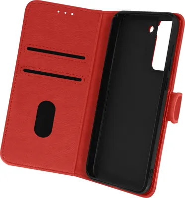 Produktbild von Etui Kunstleder mit Standfunktion für Samsung Galaxy S21 FE – Rot