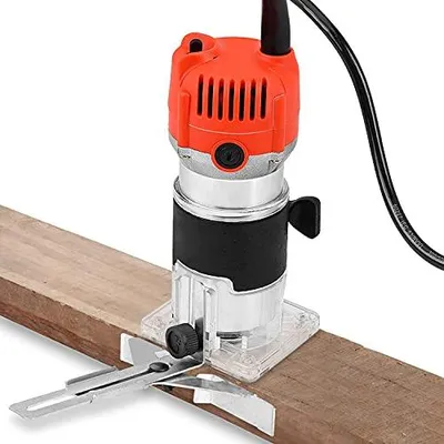 Immagine prodotto di Fresatrice verticale elettrica, 30.000 giri/minuto, per lavorazione del legno, con base in alluminio