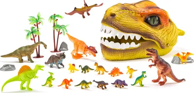 Produktbild von Dinosaurierkopf mit DINO-Figuren