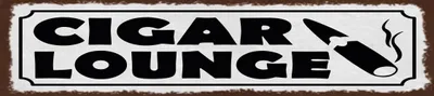 Produktbild von vianmo Holzschild 10x46 cm Cigar Lounge