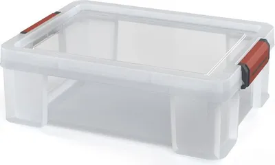 Image de PAPERFLOW 4508001X4 PAPERFLOW CLIP`N STORE Boîte de rangement 9,0 l transparente 38,0 x 29,0 x 13,1 cm, 1 pièce