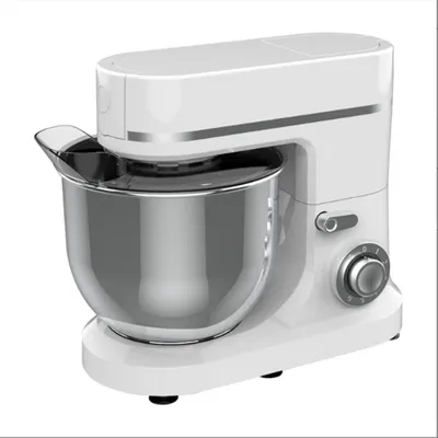 Produktbild von AIORBER 1500W Küchenmaschine mit 5L Edelstahlschüssel, 6 Geschwindigkeiten, Kippkopf, Spritzschutz, für Brot-, Pizza- oder Kuchenteige und Cremes