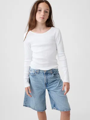 Produktbild von GAP Kinder-T-Shirt mit geripptem Logo L