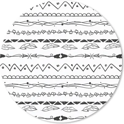 Produktbild von MuchoWow® Mauspad Mousepad Muster - Teens - Federn - Herz 20x20 cm - Mousepads - Maus Mat - Pad - Mausunterlage - Schreibtischmatte