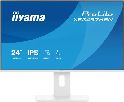 Obrázok produktu pre iiyama ProLite XB2497HSN-W1, 60,5 cm (23.8"), 1920 x 1080 px, Full HD, LED, Biela