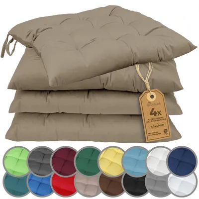 Productafbeelding van 4-delige Set Stoelkussens voor Binnen en Buiten, 40x40 cm