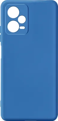 Produktbild von Avizar, Halbsteife Silikon Handyhülle für Xiaomi Redmi Note 12 5G, Soft Touch, Blau