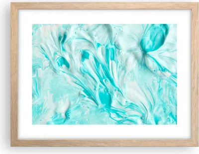 Produktbild von Gerahmtes Poster - Rahmen in heller Eiche - Blume Abstraktion - 40x30 cm - Wand Bild - Wanddeko - Wandbilder - Wandposter - Bilderrahmen - Bilder - Kunstdruck - Wandbild - P2NAA40x30-3827