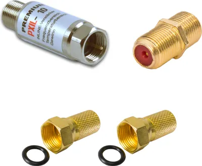 Produktbild von PremiumX SAT Inline Verstärker Set Signalverstärker F-Verbinder 2x F-Stecker
