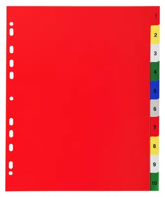 Obrázek produktu pro Exacompta PP barevné indexy 10 kusů DIN A4+ různé