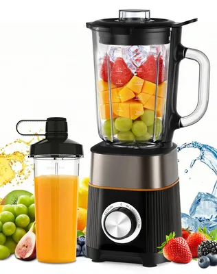 Mini-Blender mit Tritan-Flasche, 570 ml, BPA-frei, 500 W, leise