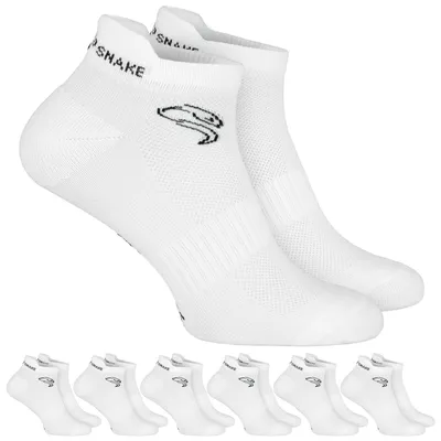 Produktbild von 6 Paar Sport Sneaker Socken - bequem, atmungsaktiv & mit Polsterung Weiß-39/42