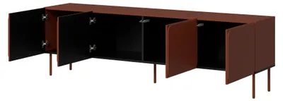 Produktbild von Mornago - TV-Möbel, 200x42x60h cm Terracotta Braun, ein Regal